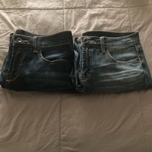 Women’s lucky brand 14/32 easy rider crop 2 Capri bundle, great condition